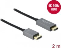 Delock DisplayPort v1.4 - HDMI kábel 2.0m Fekete
