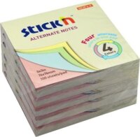 StickN 76x76mm jegyzettömb - 4 színű pasztell (100 lap / tömb)