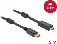 Delock Aktív DisplayPort v1.2 - HDMI kábel 5.0m Fekete