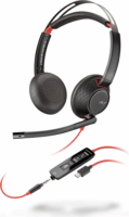 Poly Blackwire 5220 USB-C Stereo Headset - fekete