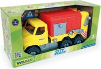 Wader: City Truck kukás teherautó - Piros/sárga