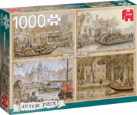 Jumbo Anton Pieck: Csatorna hajók - 1000 darabos puzzle