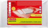 Herlitz Tankönyvborító sarokvédővel és címkével - Átlátszó (5 db / csomag)
