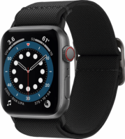 Spigen Lite Fit Apple Watch S4/5/6/7/SE Szövet szíj 42/44mm - Fekete