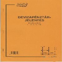 C.318-123/V A4 25x2 lapos álló deviza pénztárjelentés