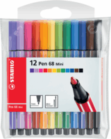 Stabilo Pen 68 Wallet rostirón készlet - Vegyes színű (12db/csomag)