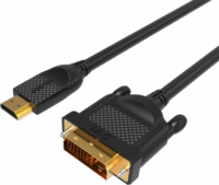 VCOM HDMI - DVI 24+1 kábel 5m Fekete