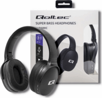 Qoltec 50851 Wireless Headset - Fekete