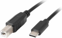 Lanberg USB-C apa - USB-B apa Adatkábel 1.8m - Fekete