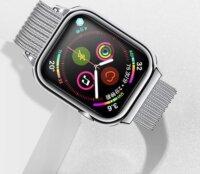 USAMS Apple Watch S1/2/3/4/5/6/SE Fém szíj és tok 40mm - Ezüst