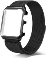 Usams Apple Watch S1/2/3/4/5/6/SE szíj és tok 40mm - Fekete