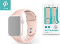 Devia Apple Watch S1/2/3/4/5/6/SE Szilikon szíj 42/44mm - Rózsakvarc