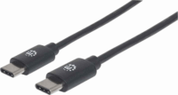 Manhattan USB-C - USB-C kábel 1m - Fekete