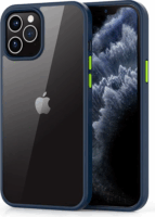 Devia Shark Series ST344138 Apple iPhone 12 Pro Max Ütésálló Tok - Kék/Átlátszó