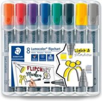 Staedtler 2-5mm Flipchart marker készlet - vegyes színek (8 db/csomag)