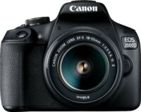 Canon EOS 2000D Digitális fényképezőgép + EF-S 18-55 IS II - Fekete