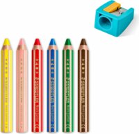 Staedtler Noris Junior hatszögletű színes ceruza készlet hegyezővel (7 db / csomag)
