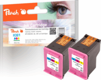 Peach (HP CH562EE 301) Tintapatron Tricolor - Dupla csomag