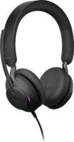 Jabra Evolve2 40 (Microsoft Teams, USB-A) Stereo Headset Fekete