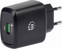 Manhattan Hálózati USB-A QC 3.0 töltő (18W) Fekete