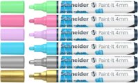 Schneider Paint-it 320 4mm Akril marker készlet - Vegyes színek (6 db / csomag)