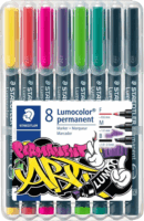 Staedtler Lumocolor Permanent ART Alkoholos marker készlet - Vegyes színek (8 db / csomag)
