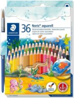 Staedtler Noris Aqua Hatszögletű színes ceruza készlet ecsettel (36 db / csomag)