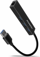 Axagon HMA-GL3A USB 3.2. Gen 2 HUB (3+1 port) Fekete