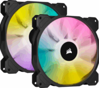 Corsair iCUE SP140 RGB ELITE Performance 140mm PWM rendszerhűtő - Fekete (2db/csomag)