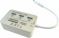 LC Power LC-HUB-C-CR USB 3.0 HUB (3+2 port) Ezüst/ Fehér