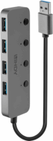 Lindy 43309 USB 3.0 HUB (4 port) Szürke