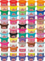 Hasbro Play-Doh 65 darabos születésnapi gyurma 28g - Vegyes színek