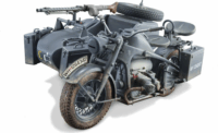 Italeri WWII KS 750 oldalkocsis motor műanyag modell (1:9)
