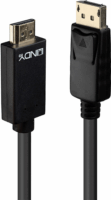 Lindy DisplayPort v1.2 - HDMI v1.4 kábel 5m Fekete