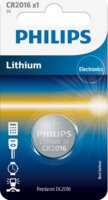 Philips CR2016/01B Lithium 75mAh CR2016 Újratölthető gombelem