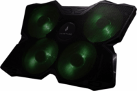 SureFire Bora 17" laptop hűtőpad - Fekete/Zöld