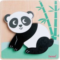 iWood Panda maci - 3 darabos fa puzzle