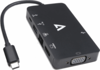 V7 USB 3.2 Type-C apa - VGA HDMI RJ45 USB USB-C anya adapter