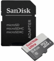 Sandisk Ultra 64GB microSDXC UHS-I CL10 memóriakártya + Adapter
