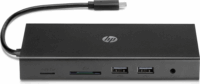 HP Travel USB C HUB (2 port) Fekete