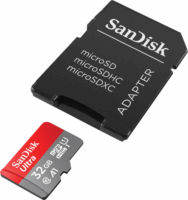 Sandisk 32GB Ultra microSDHC UHS-I CL10 memóriakártya + Adapter