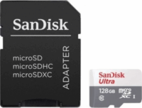 Sandisk 128GB Ultra microSDXC UHS-I CL10 memóriakártya + Adapter