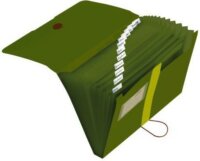 Herlitz Easy orga to go GREEN A4 rekeszes mappa - Zöld