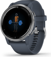 Garmin Venu 2 (45 mm) Okosóra - Kék/Ezüst