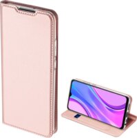 Dux Ducis Skin Pro Xiaomi Redmi 9 Bőrhatású flip tok - Rozéarany