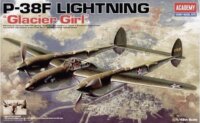 Academy P-38F Lighting Glacier Girl vadászrepülőgép műanyag modell (1:48)