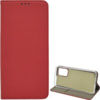 Gigapack Samsung Galaxy A52 5G/4G Bőrhatású flip Tok - Piros/Mintás