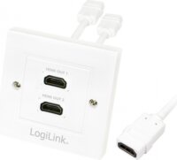 LogiLink HDMI fali aljzat 2x HDMI anya