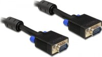 Delock 82556 D-Sub VGA hosszabbító kábel apa / apa 1m - Fekete