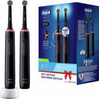 Oral-B Pro 3 3900 Black Edition Elektromos fogkefe (2db) - Fekete